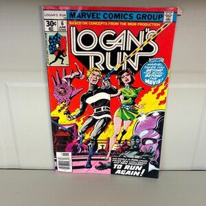 Logan’s Run #6 June 1977 VG Thanos Backup story, Drax appearance